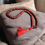 Lal Chandan Mala - Natural Red Sandalwood Mala for Passion & Spiritual Protection with Lab Certificate - Malawala