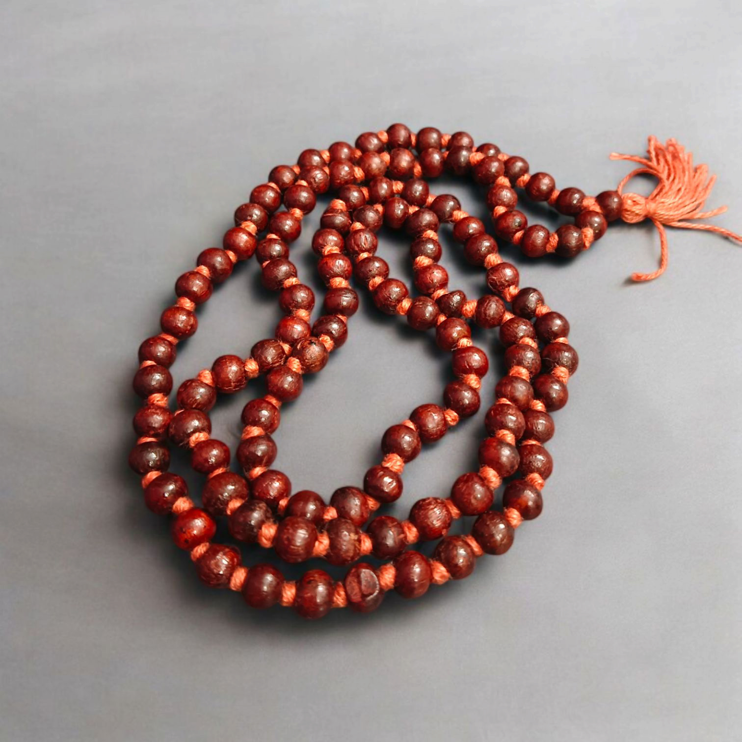 Lal Chandan Mala 108+1 Beads 8MM Lab Certified | Malawala
