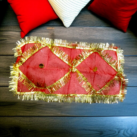 Lal Chunni | Mata Rani Red Chunri | 17x8" – Malawala