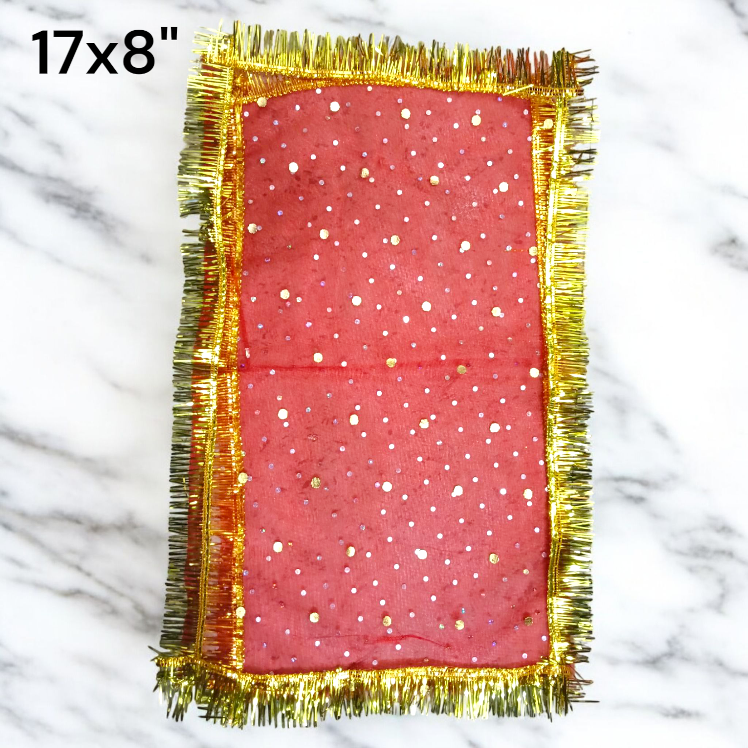 Lal Chunni | Mata Rani Red Chunri | 17x8” – Malawala
