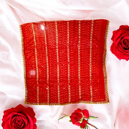 Lal Chunni | Mata Rani Red Chunri | 2 Meter – Malawala