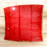 Lal Chunni | Mata Rani Red Chunri Bindi Style | 2 Meter – Malawala
