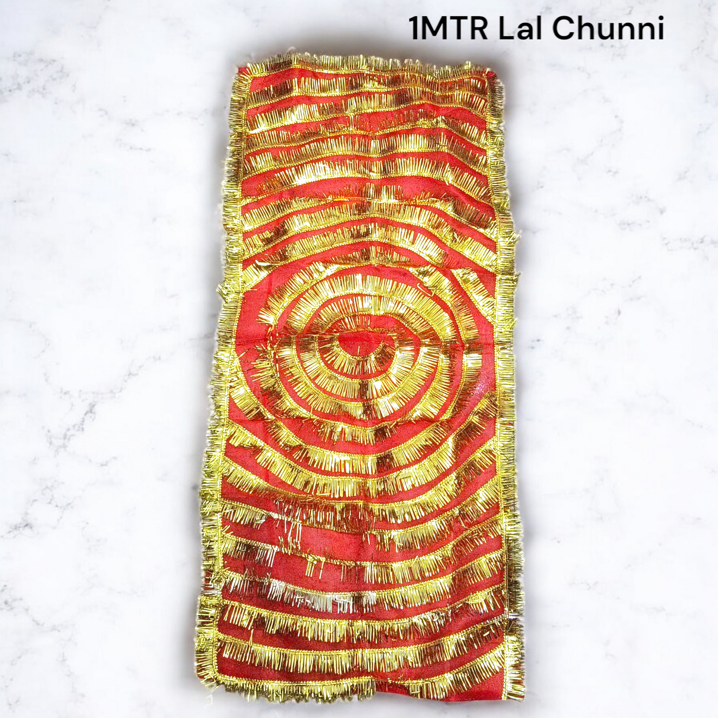 Lal Chunni | Mata Rani Red Chunri CLU | 1 Meter – Malawala