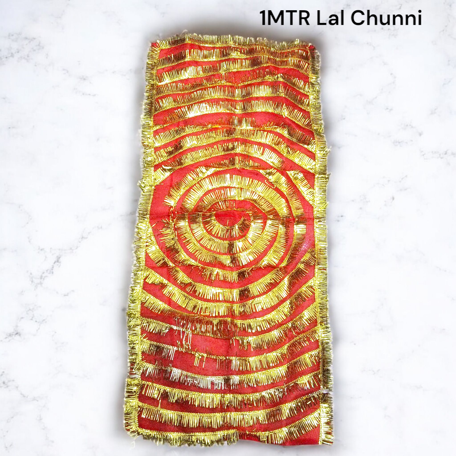 Lal Chunni | Mata Rani Red Chunri CLU | 1 Meter – Malawala