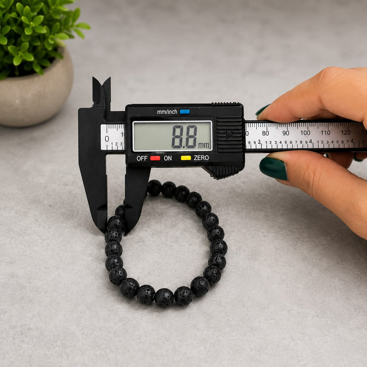 Lava Bracelet - Natural Lava Stone for Strength & Emotional Healing with Lab Certificate - Malawala