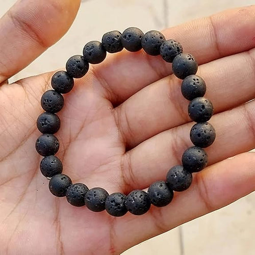 Lava Bracelet - Natural Lava Stone for Strength & Emotional Healing with Lab Certificate - Malawala
