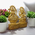 Laxmi Ganesh | Metal Statue | For Worship | Malawala