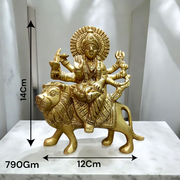 Maa Durga Brass Idol | Sherawali Mata Brass Statue | Maa Vaishno Devi Brass Idol | Malawala