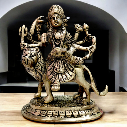 Maa Durga Idol in Brass | Maa Sherawali Murti | Malawala