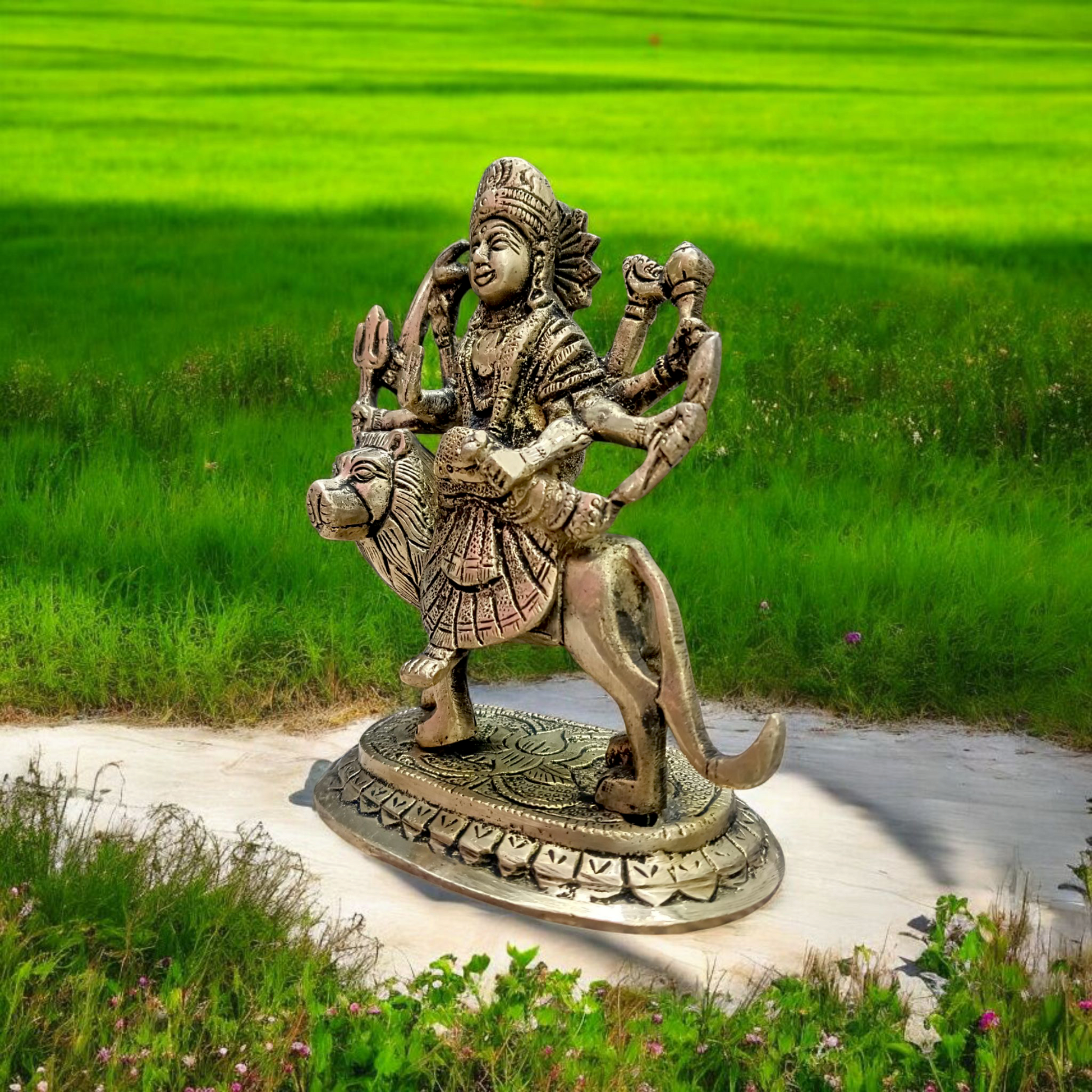 Maa Durga Idol in Brass | Maa Sherawali Murti | Malawala