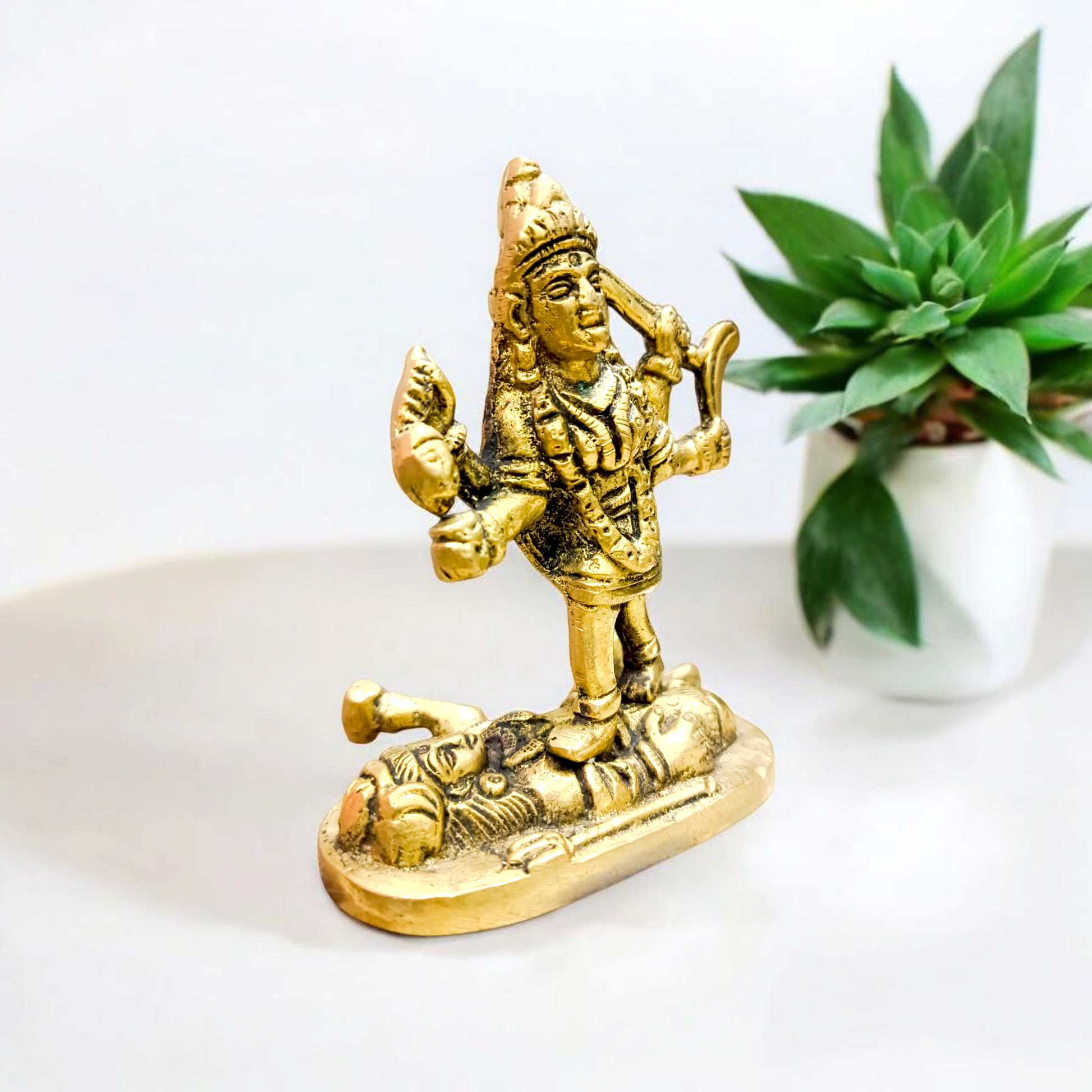 Maa Kaali Brass Idol | Kaali Mata Murti | For Temple | Malawala