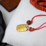 Mahamritunjay Kawach Pendant - Natural Protection Yantra for Health & Spiritual Strength - Malawala