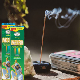 Meera Incense Sticks Economy Pack with Free Gift and Handcrafted Packaging