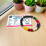 Mix Agate Bracelet | Mix Hakik Bracelet | 7 Type Of Agate Bracelet | 8mm Beads Stretchable | Lab Certified
