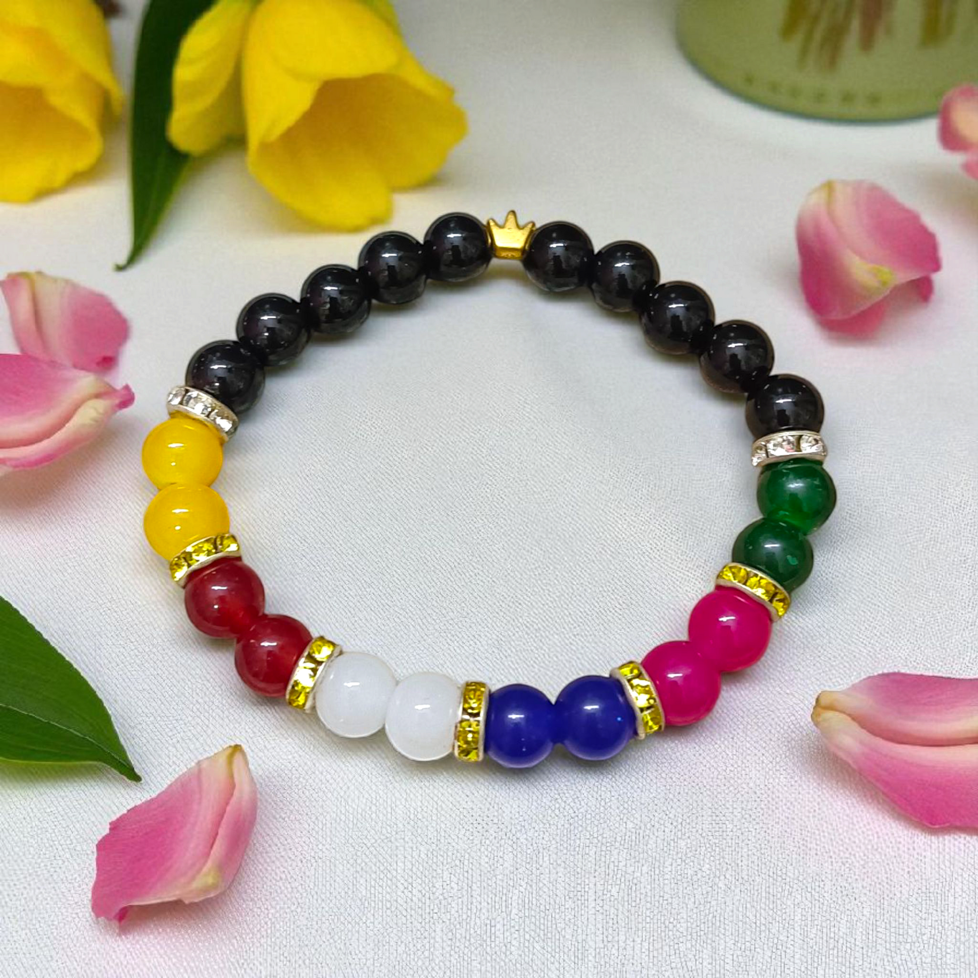 Mix Agate Bracelet | Mix Hakik Bracelet | 7 Type Of Agate Bracelet | 8mm Beads Stretchable | Lab Certified