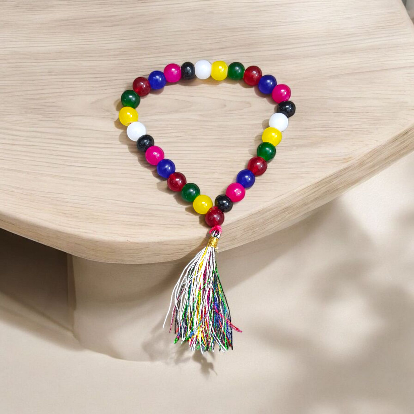 Mix Agate Jaap Mala 27+1 Beads 8MM Lab Certified | Malawala