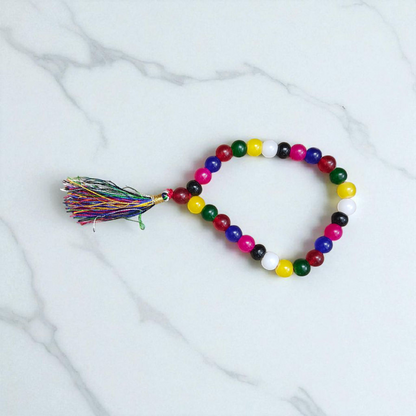 Mix Agate Jaap Mala 27+1 Beads 8MM Lab Certified | Malawala