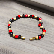 Mix Gunja Bracelet - Natural Red, Black & White Gunja for Balance & Protection with Lab Certificate - Malawala