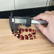 Mix Gunja Mala - Natural Red, Black & White Gunja / Ratti Mala 5mm Beads  with Lab Certificate - Malawala