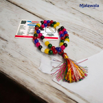 Mix Hakik Mala 8MM - Natural Multicolor Agate for Balance & Protection with Lab Certificate - Malawala