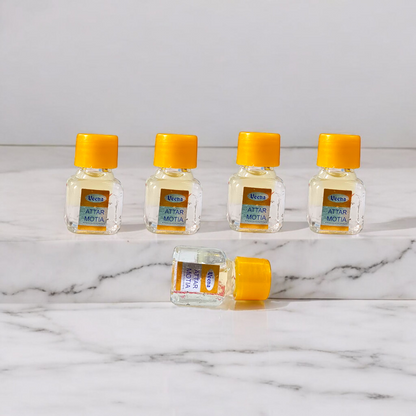Motia Attar Set of 4 – 2ML | Premium Perfume by Veena for a Fresh & Elegant Fragrance – Malawala