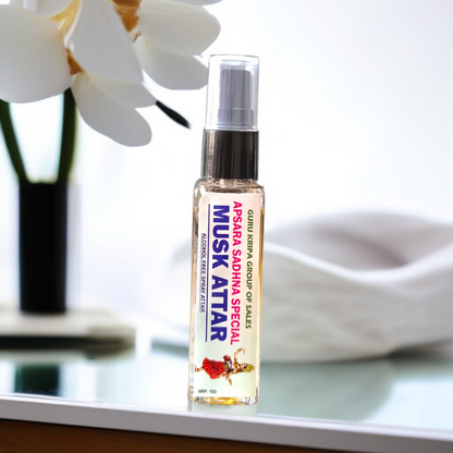 Musk Spray Attar 25ML by MALAWALA – premium alcohol-free natural attar in elegant glass bottle for daily and spiritual use