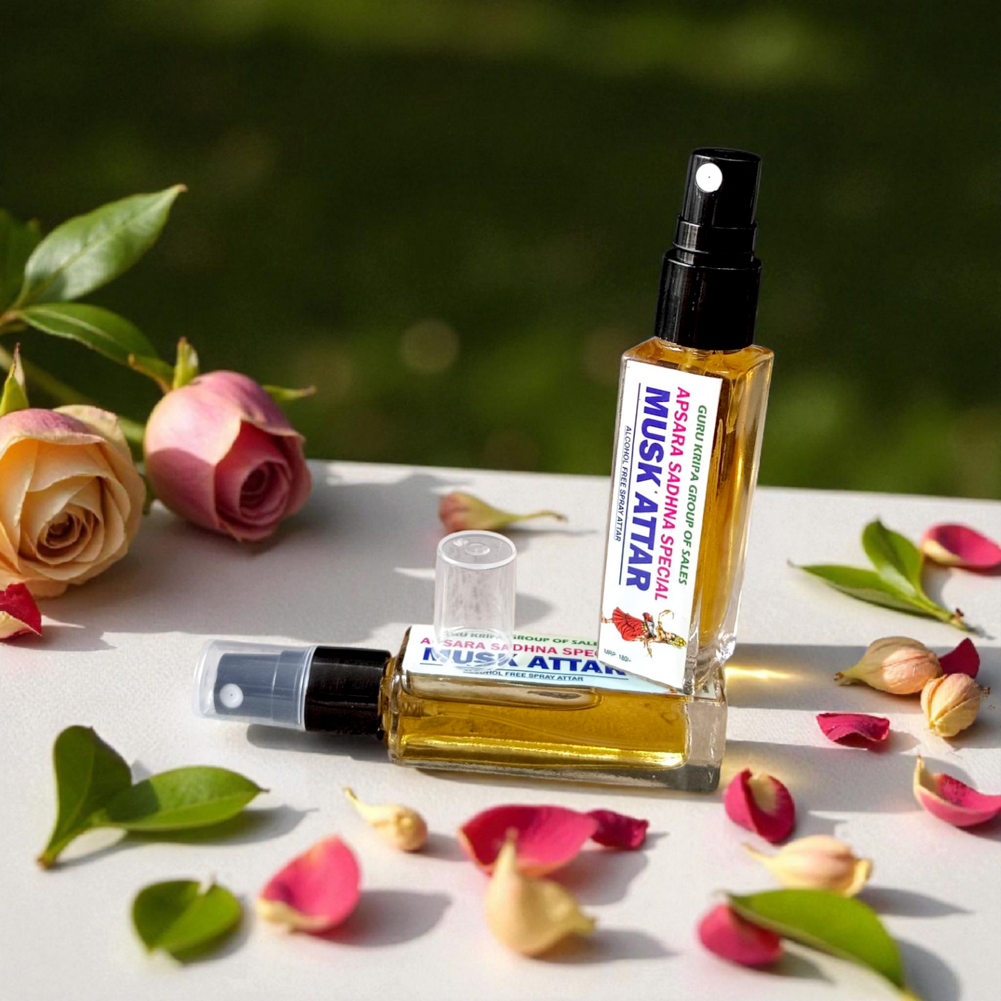 Musk Spray Attar 25ML by MALAWALA – premium alcohol-free natural attar in elegant glass bottle for daily and spiritual use