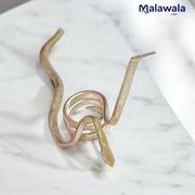 Nag Nagin Joda – Snake Pair in Silver Plated | For Kal Sarp Dosha Remedy & Spiritual Protection – Malawala