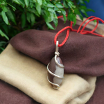 Narmadeshwar Shivling Pendant - Natural Narmadeshwar Stone for Blessings & Spiritual Growth with Lab Certificate - Malawala