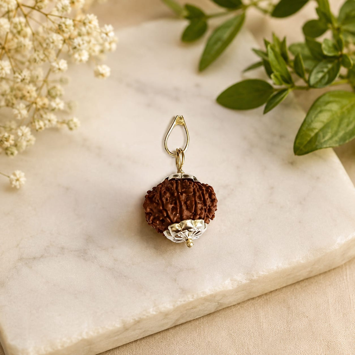 Natural 12 Mukhi Rudraksha Pendant lab certified original bead for spiritual use