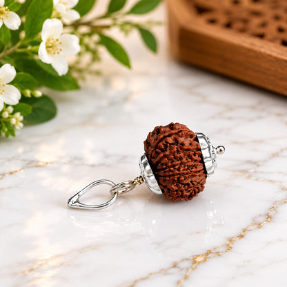 Natural 12 Mukhi Rudraksha Pendant lab certified original bead for spiritual use