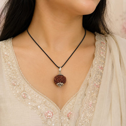 Natural 12 Mukhi Rudraksha Pendant lab certified original bead for spiritual use