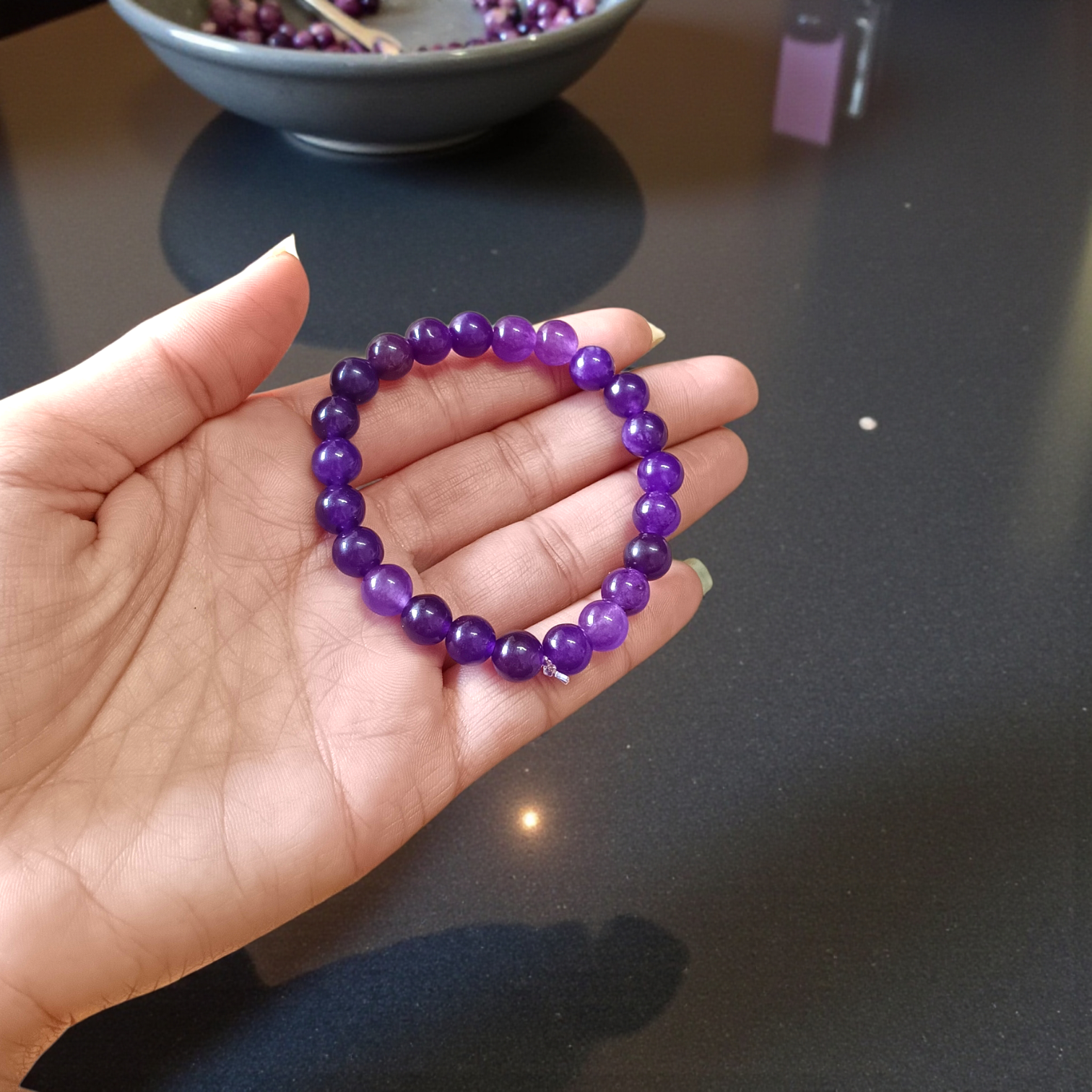 Natural Amethyst Bracelet | Elegant and Durable Bracelet | Lab Certified | Benefits Spiritual Awareness, Stress Relief, Mental Clarity