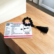 Natural Black Rudraksha Mala 9+1 Beads | 5 Mukhi Mala by MALAWALA