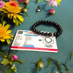 Natural Black Tourmaline Bracelet - Natural Black Tourmaline for Protection & Grounding with Lab Certificate - Malawala