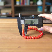 Natural Carnelian 8mm bead stretchable bracelet with polished round gemstone beads by MALAWALA