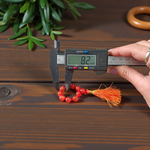 Natural Carnelian Finger Mala 9+1 Beads, Handcrafted 8mm Carnelian Beads, Lab Certified