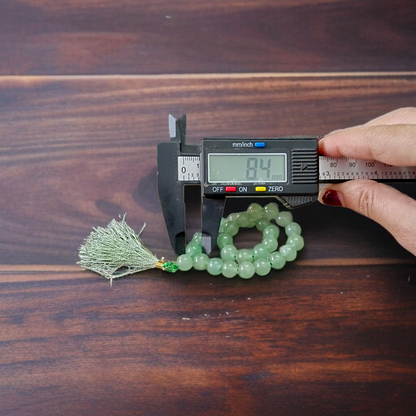 Natural Green Aventurine Mala 27+1 beads (8mm) handcrafted Japa Mala by MALAWALA — ideal for meditation, chakra healing, and mantra chanting