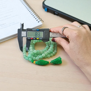 Natural Green Aventurine (Margaj) Japa Mala with 8mm beads, available in 27+1 and 108+1 variants, ideal for meditation, chanting, and spiritual healing