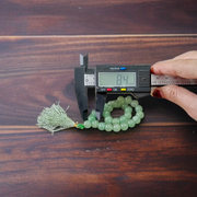 Natural Green Aventurine (Margaj) Japa Mala with 8mm beads, available in 27+1 and 108+1 variants, ideal for meditation, chanting, and spiritual healing