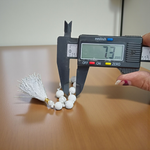 Natural Howlite Finger Mala with 9+1 smooth white beads with grey veining, handcrafted for meditation and focus