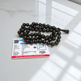 Natural Karungali Mala - Ebony 10-11MM Beads for Strength & Protection with Lab Certificate - Malawala