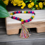 Natural Mix Agate Mala Set with 108+1 and 27+1 Handcrafted Beads for Meditation and Spiritual Healing