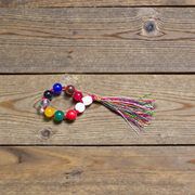 Natural Navratan Finger Mala 9+1 Beads, Handcrafted Multi-Stone 8mm Beads, Lab Certified