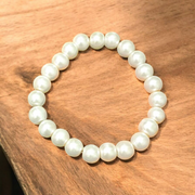 Natural Pearl Bracelet - Moti Bracelet – 8mm Stretchable - Malawala