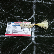 Natural Pearl Finger Mala with 9+1 lustrous white Moti beads, handcrafted for meditation and purity of mind