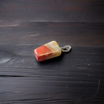 Natural Rainbow Red Jasper Pendant with Tumbled Finish on Chain – Lab Certified Spiritual Healing Stone