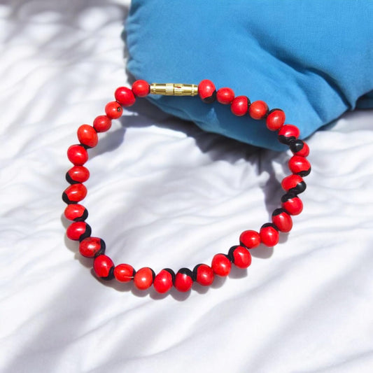 Natural Red Gunja Bracelet by Malawala