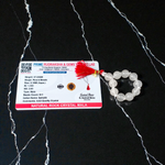 Natural Rock Crystal Finger Mala 9+1 Beads, Sphatik 8mm Beads, AAA Quality Lab Certified