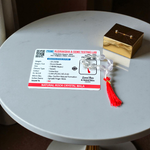 Natural Rock Crystal (Sphatik) Finger Mala with 9+1 transparent beads of 7–8mm, ideal for meditation, chanting, and healing for men and women